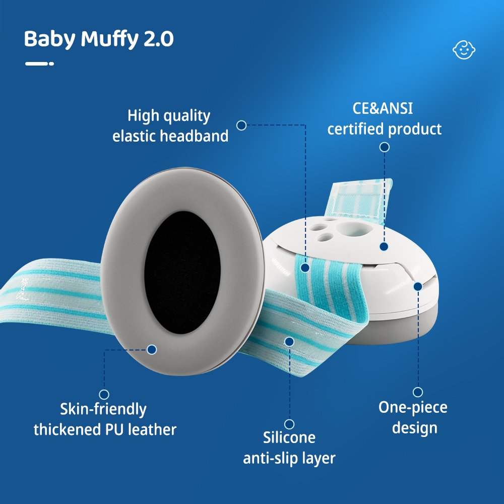 Manufacturer Hearing Protection Baby Ear Protection SoundProof Baby Earmuff Baby Noise Canceling Headphones