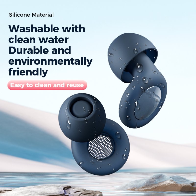 Silicone Ear Plugs Sound Wave Filter Super Soft Reusable Hearing Protection Noise Reduction Reusable earplug Sleeping Earplugs