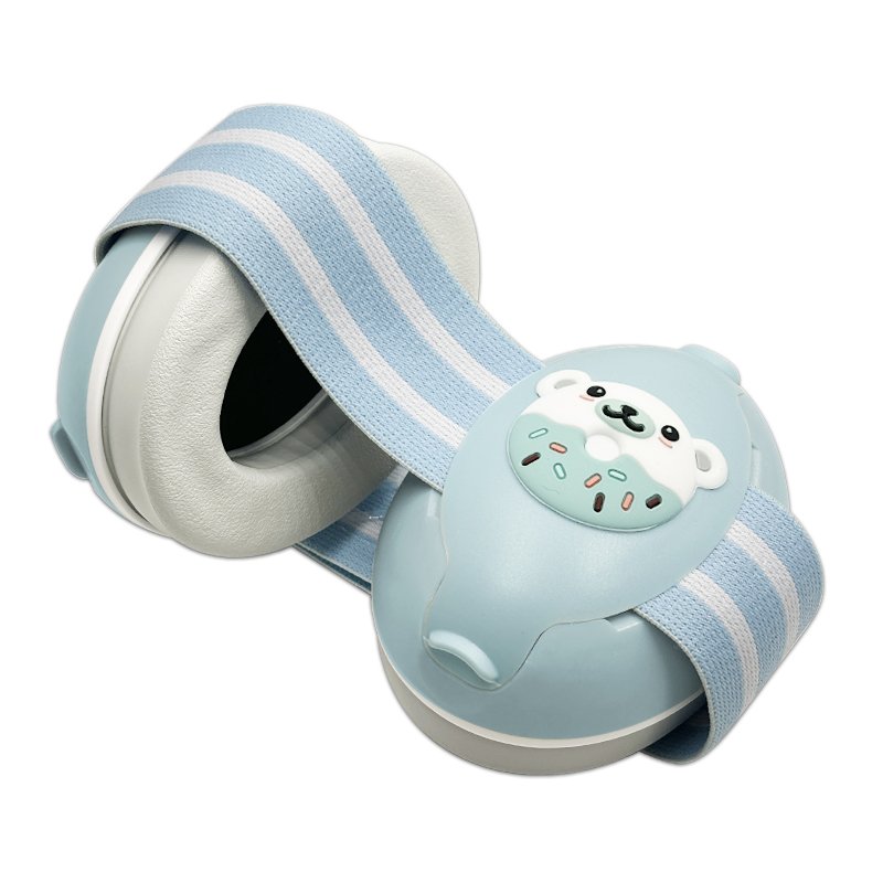 3-18 Months Cute Silicone Donut Bear Boy Girls Universal Kids Ear Defenders Protection Sleeping Earmuffs For Adjustable