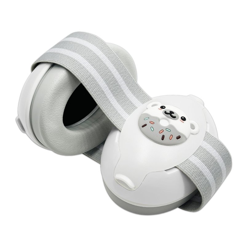 3-18 Months Cute Silicone Donut Bear Boy Girls Universal Kids Ear Defenders Protection Sleeping Earmuffs For Adjustable