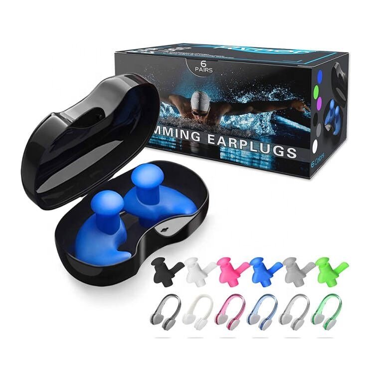 Waterproof Swimming Silicone Earplugs Hearing Protection Noise Reduction Ear Plugs for Sleeping Swimming