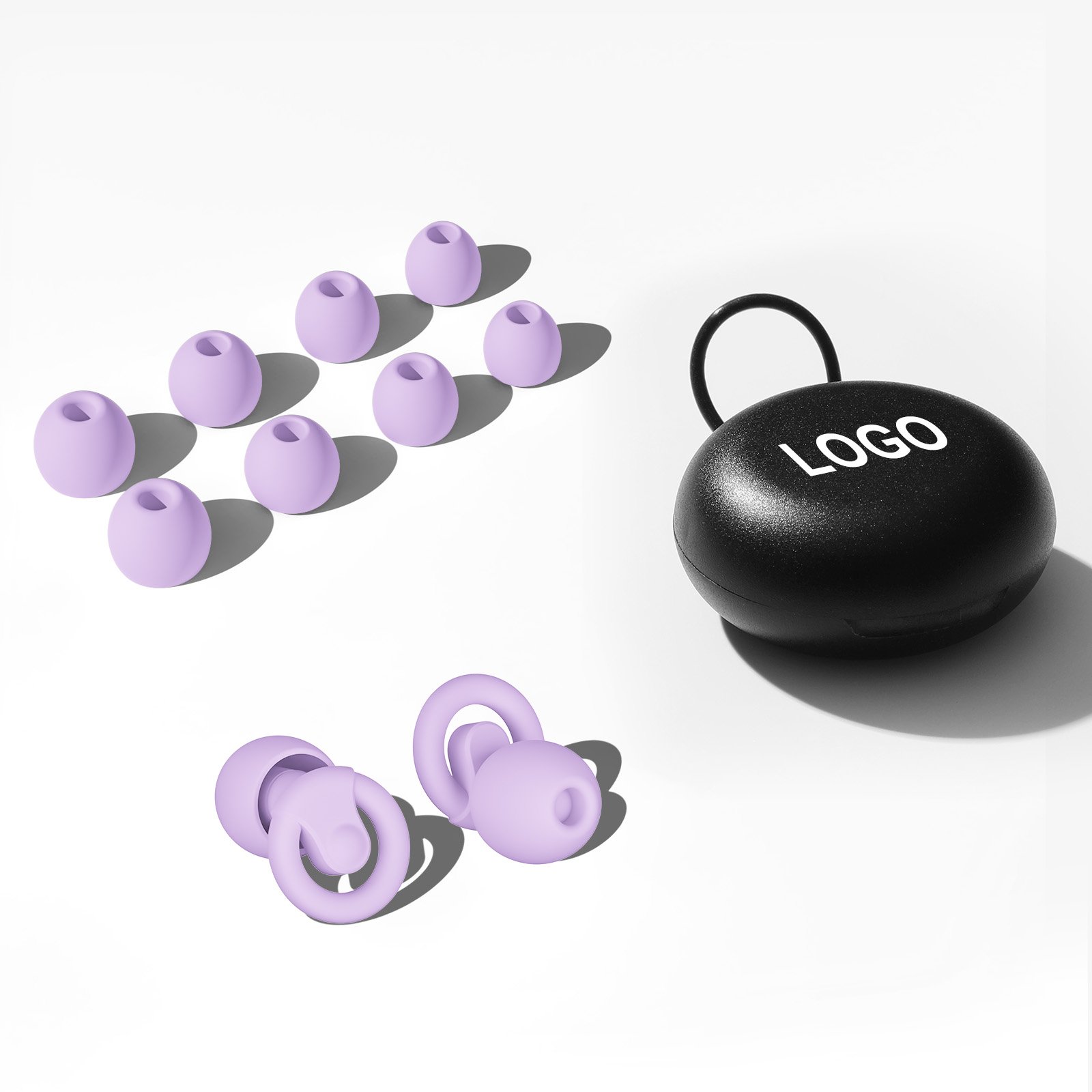 4 Sizes Replacement Tips Sleeping Ear Plugs Oordopjes Ear Protection Noise Reduction Silicone Ear Plugs for sleep