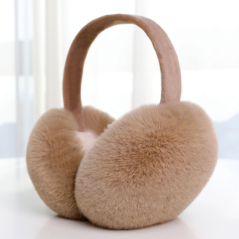Warm Plush Winter Earmuffs Cute Spotted for Outdoor Use with Headphones Ear Muff Music Earphones and Sport Headset