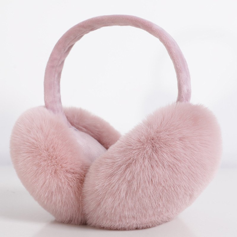 Warm Plush Winter Earmuffs Cute Spotted for Outdoor Use with Headphones Ear Muff Music Earphones and Sport Headset