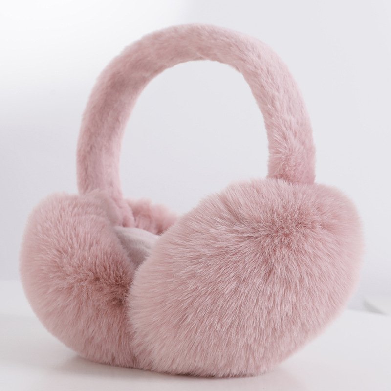 Warm Plush Winter Earmuffs Cute Spotted for Outdoor Use with Headphones Ear Muff Music Earphones and Sport Headset