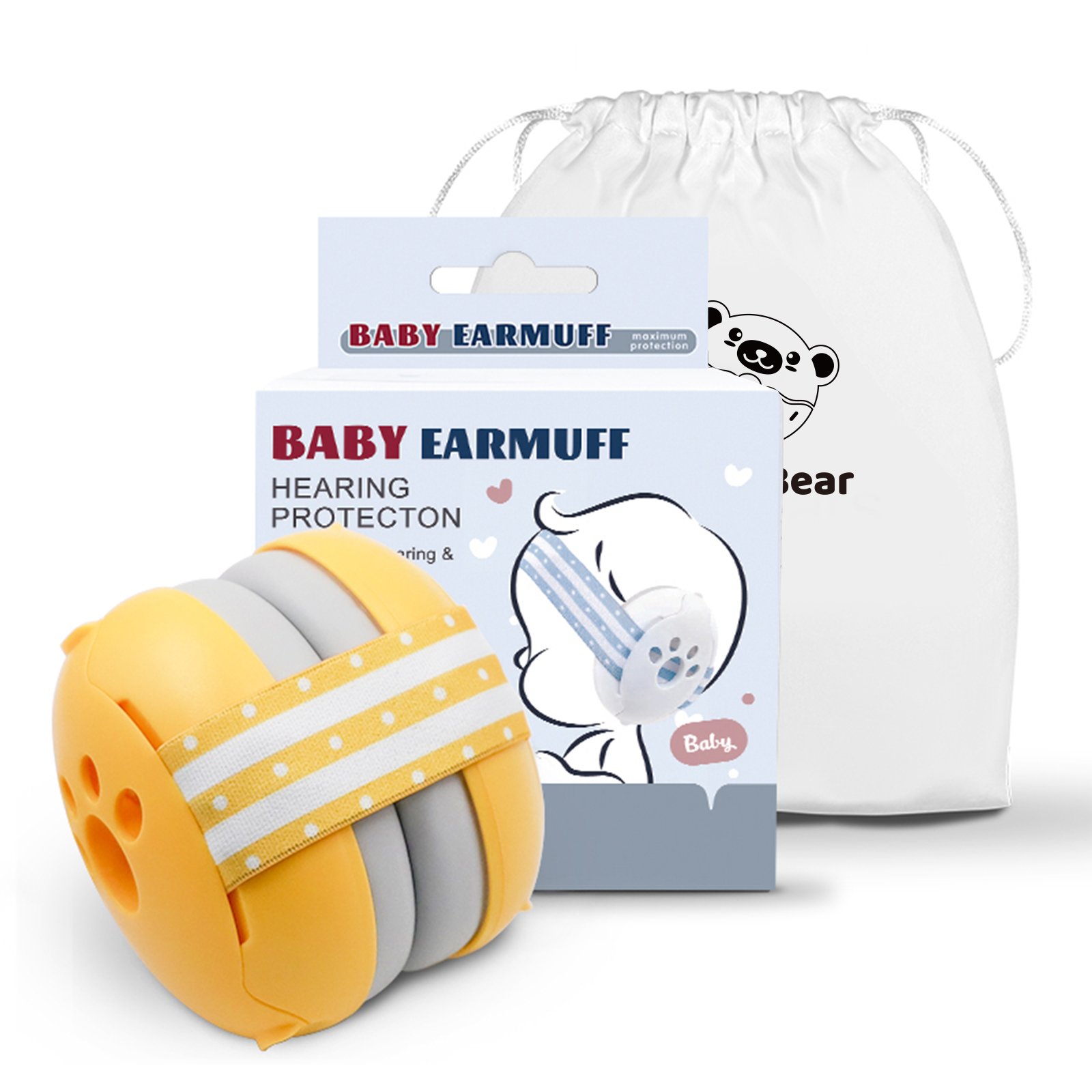 Skin-friendly Thickened PU leather Ear Pads Sweat Stain Resistant Comfort Wearing Baby Noise Protection Earmuffs For Boy Girls