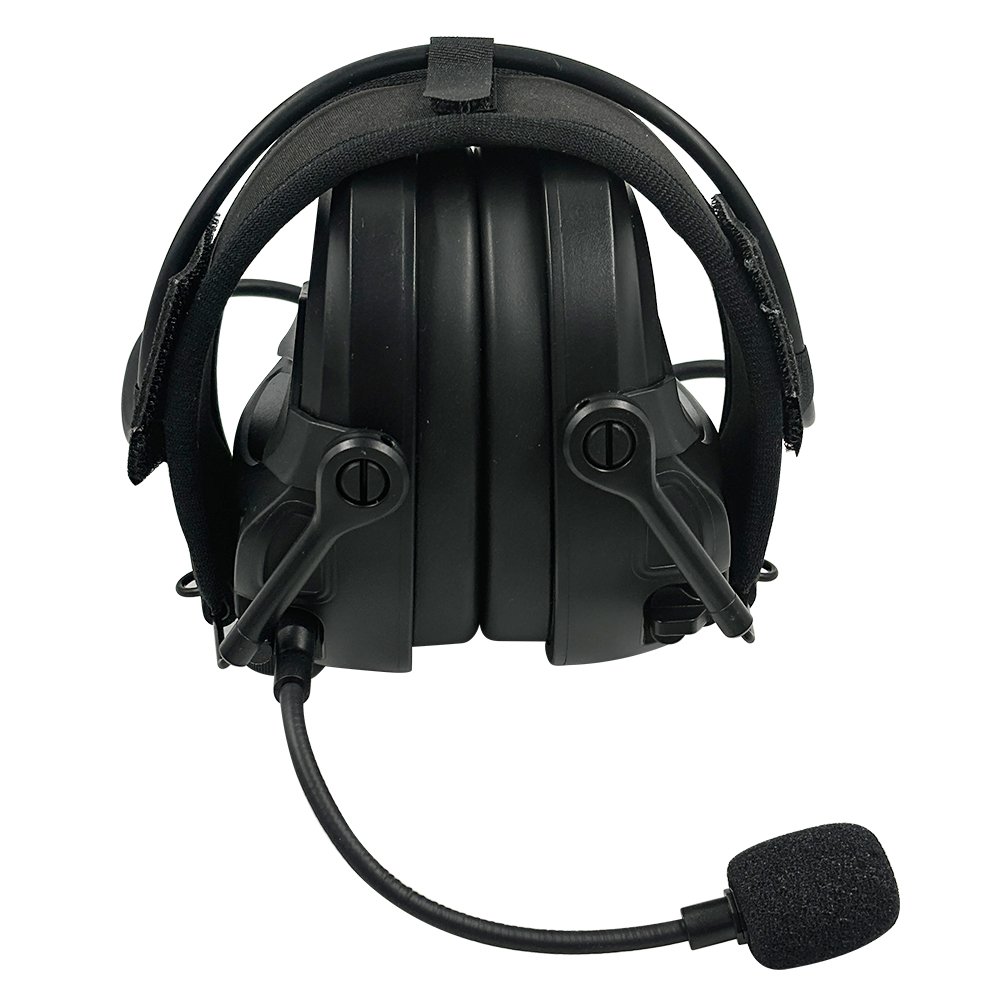 25dB Headgear/Helmet Wearing Removable Talking Marks Electronic Hearing Protection Speaker Earmuffs For Hign Noise Encironment
