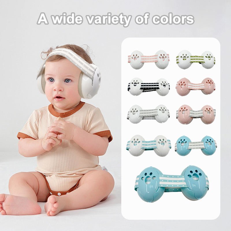 2024 Newborn Babe Safety Hearing Protector Sound Proof Noise Canceling Ear Defender Baby Earmuffs Sleeping Ear Muffs for Kids