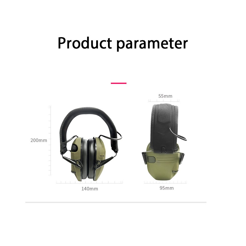 Custom ABS Bluetooth Ear Muffs Electronic Shooting Protective Safety Hearing Earmuffs with Noise Reduction Antinoise Features