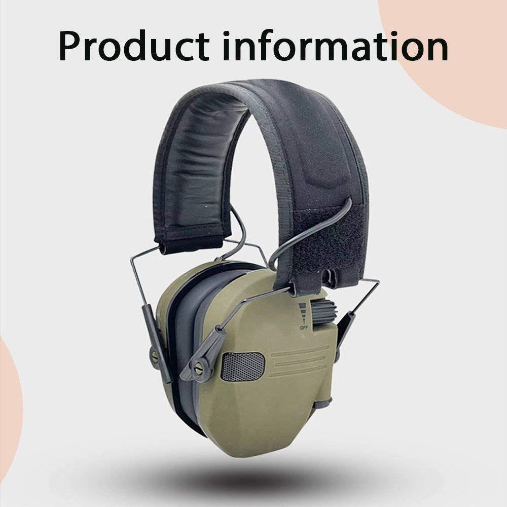 Custom ABS Bluetooth Ear Muffs Electronic Shooting Protective Safety Hearing Earmuffs with Noise Reduction Antinoise Features