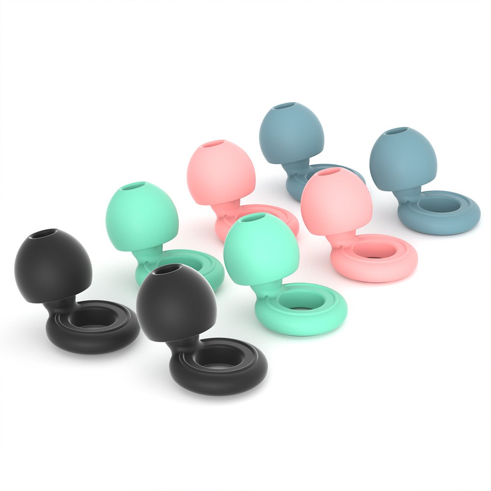 Soft Silicone Earplug Hearing Protection Ear Plug Sleeping Noise Reduction Earplug With 2 Pairs Eartip