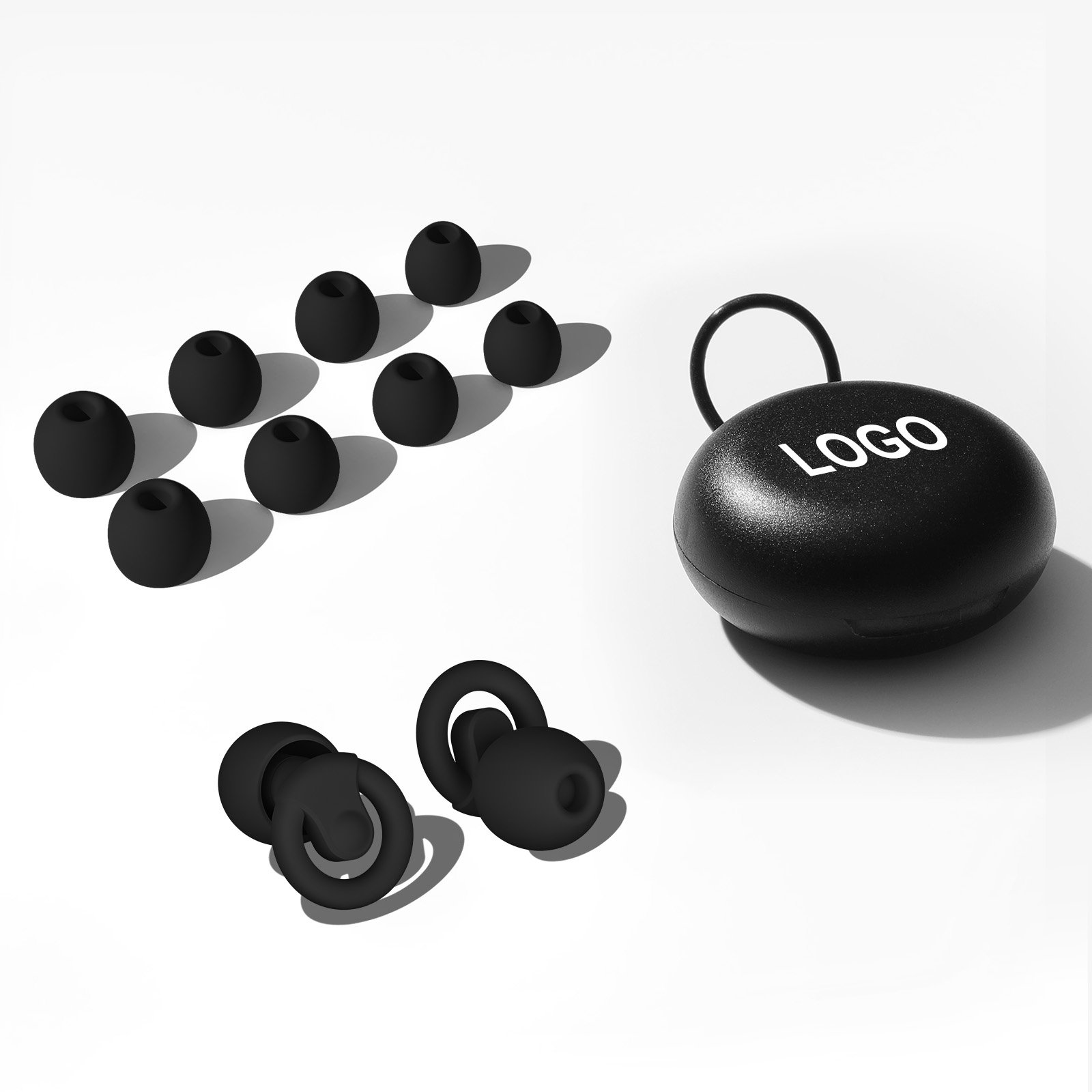 4 Sizes Bouchon D'oreille 33dB Noise Reduction Sleeping Ear Plugs Sound Insulation Silicone Ear Plugs for sleeping