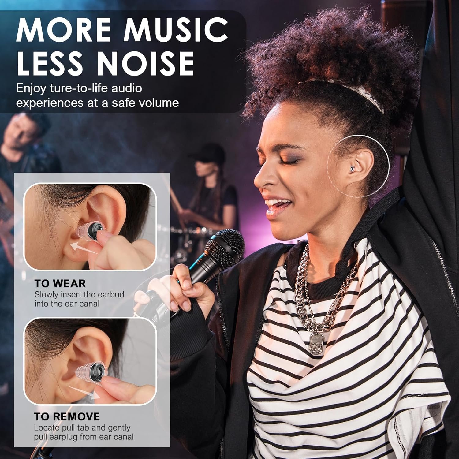 Factory Soft And Comfortable Custom Concert Music Discos Hearing Protection Reusable Silicon Earplugs