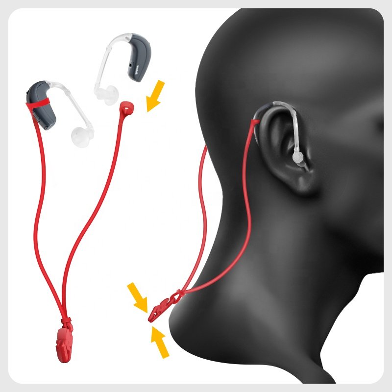 Silicone earphone accessories earphone strap earphone hook hearing aid Cover Protection clips