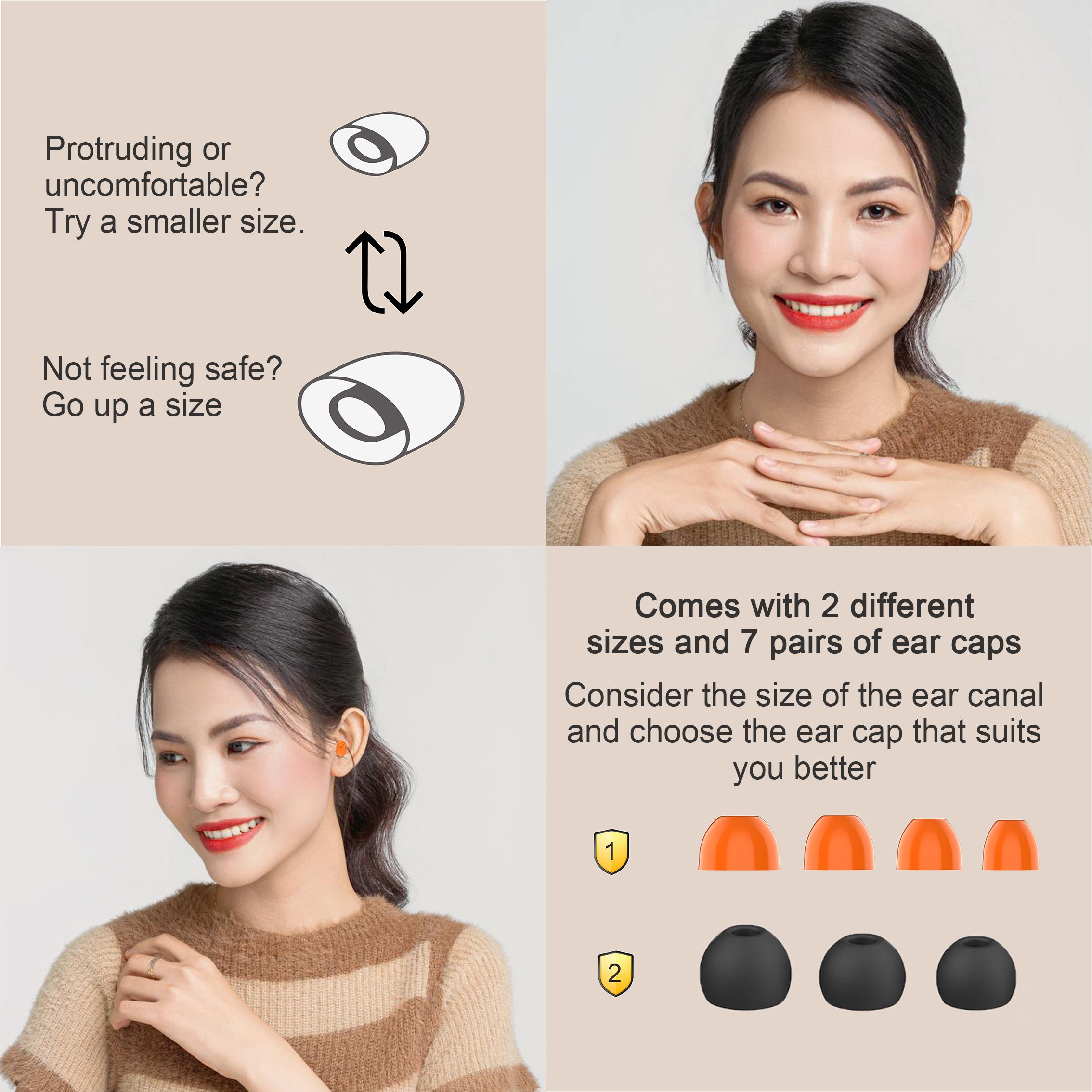 Halloween Pumpkin Earplugs In 5 Colors Soundproof soft reusable hearing protection earplugs for sleeping sleep ear plugs