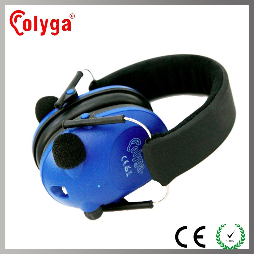 Customizable foldable noise cancelling earmuffs Hearing protection electronic noise cancelling