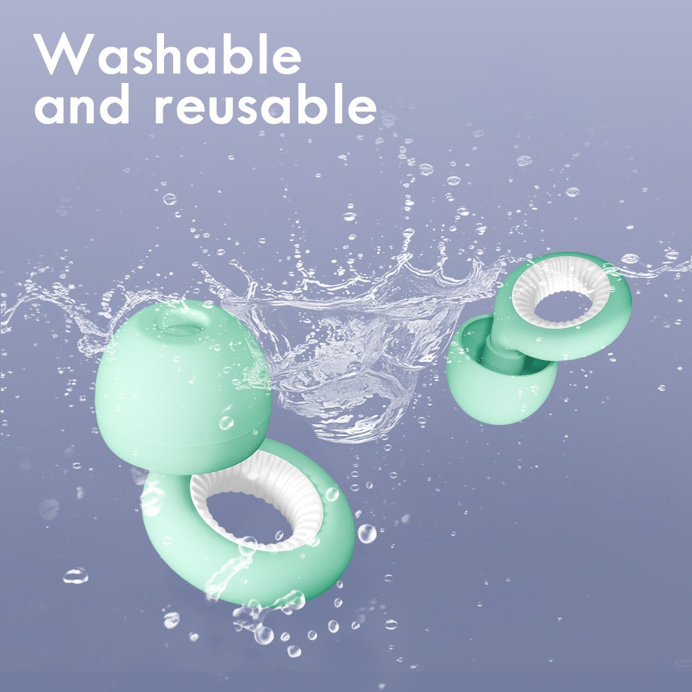 4 Sizes Sound proofing Soft Reusable Hearing Protection Earplugs Sleeping Earplugs Earplugs Silicone Mute Noise Reduction