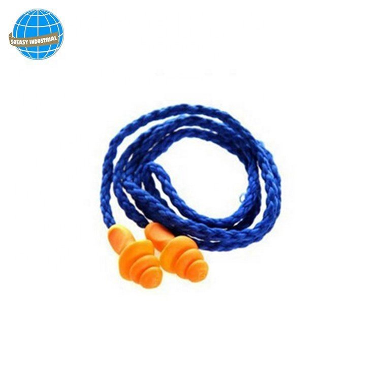 Reusable Soft Silicone Corded Earplugs for Hearing Protection Household Sundries Product