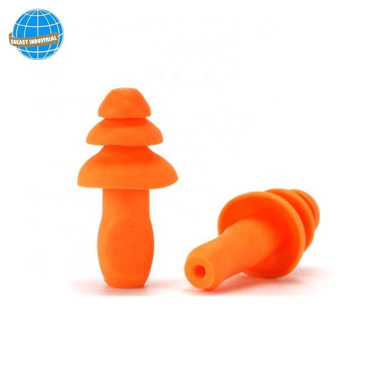 Reusable Soft Silicone Corded Earplugs for Hearing Protection Household Sundries Product