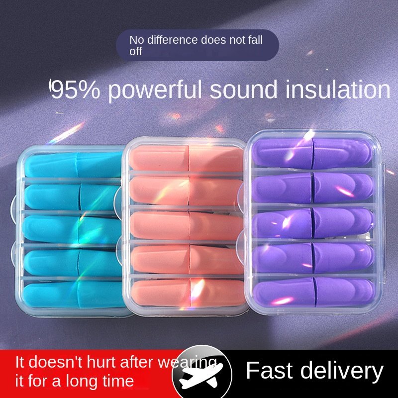 Wholesale PU Hearing Protection Tools Anti-Noise Level Soundproof Earplugs Safety Industrial Earmuffs Silent Sleep Gift Box