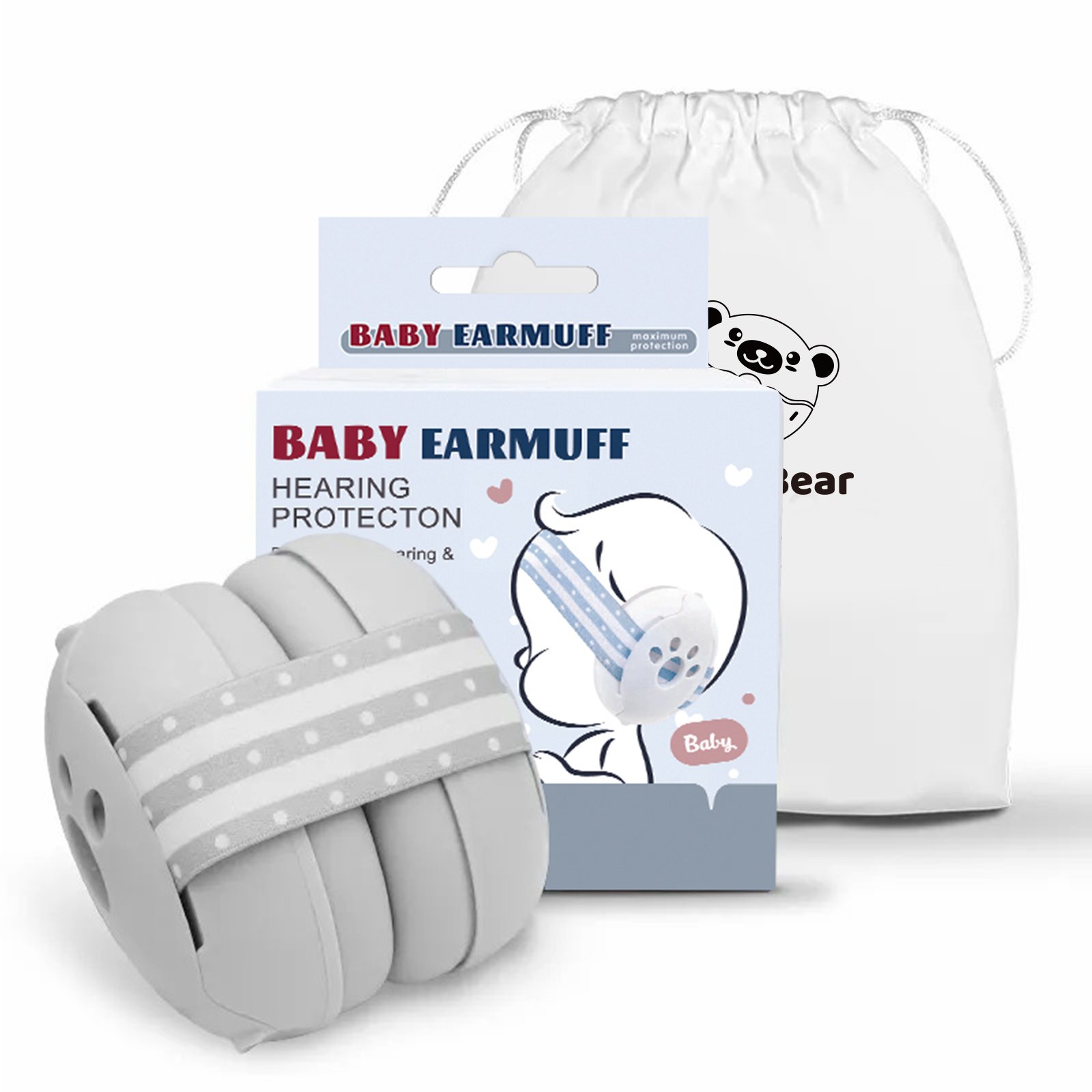 Customizable Logo Baby Ear Protection Ear Muff 0-3 Years Old Kid Sleep Headphones Hearing Protection for Babies