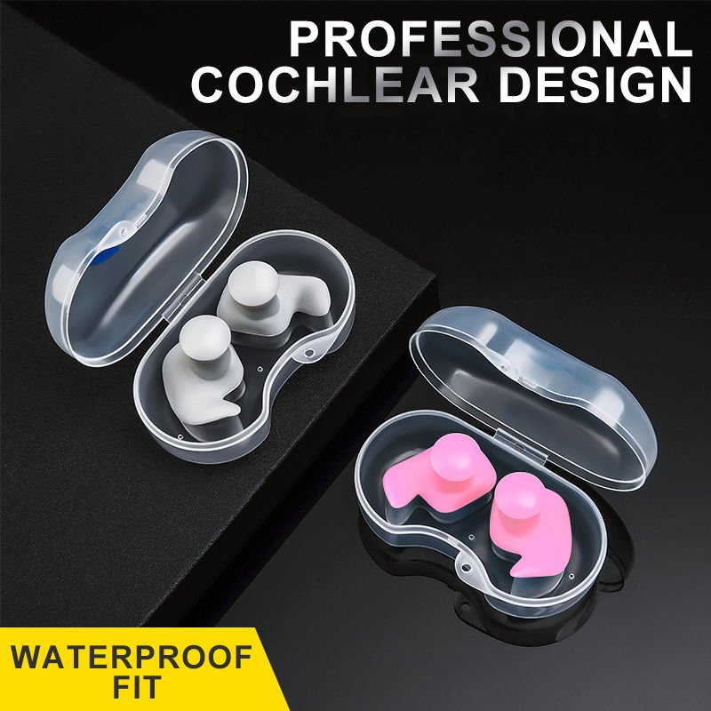 Professional New design Reusable Hearing Protection Silicone Waterproof Swimming Silicone Ear Plugs