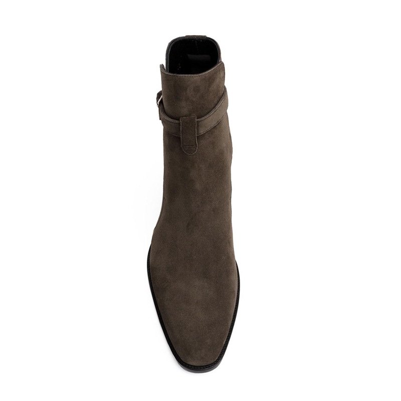 Matte Pointed Retro Buckle Martin Boots recovery boots half boots