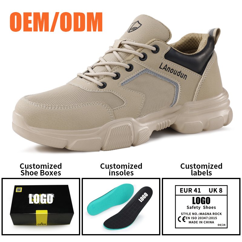 LAnoudun Popular European Standard Breathable Lightweight Safety ShoesIndustrial Construction Work Boots