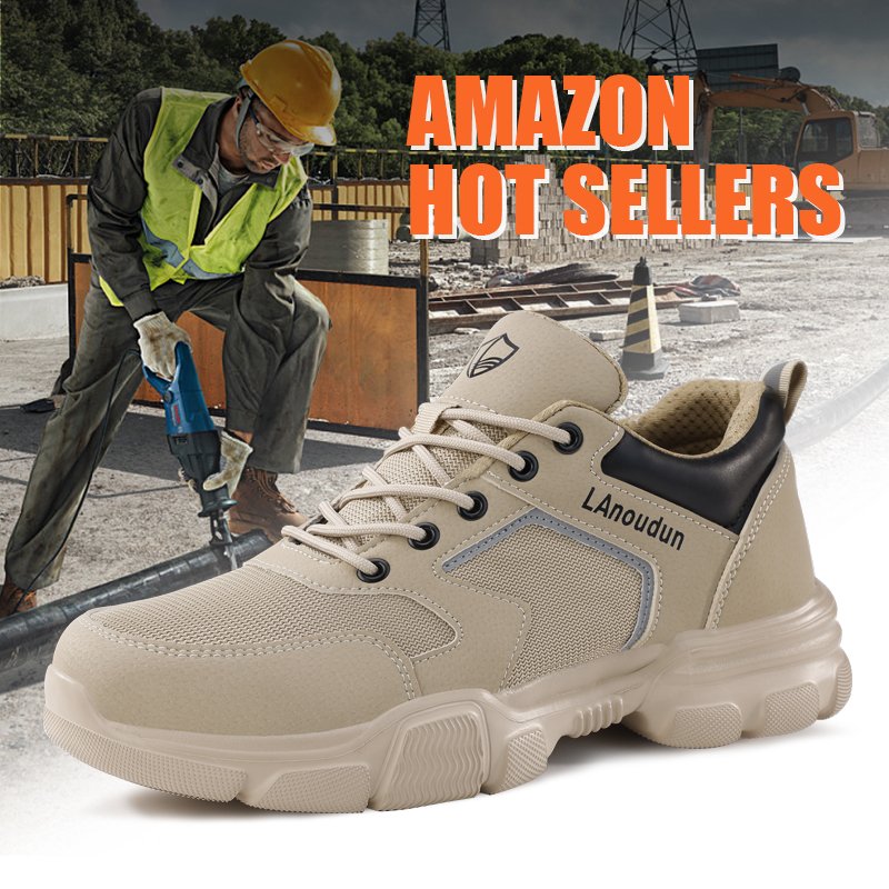 LAnoudun Popular European Standard Breathable Lightweight Safety ShoesIndustrial Construction Work Boots