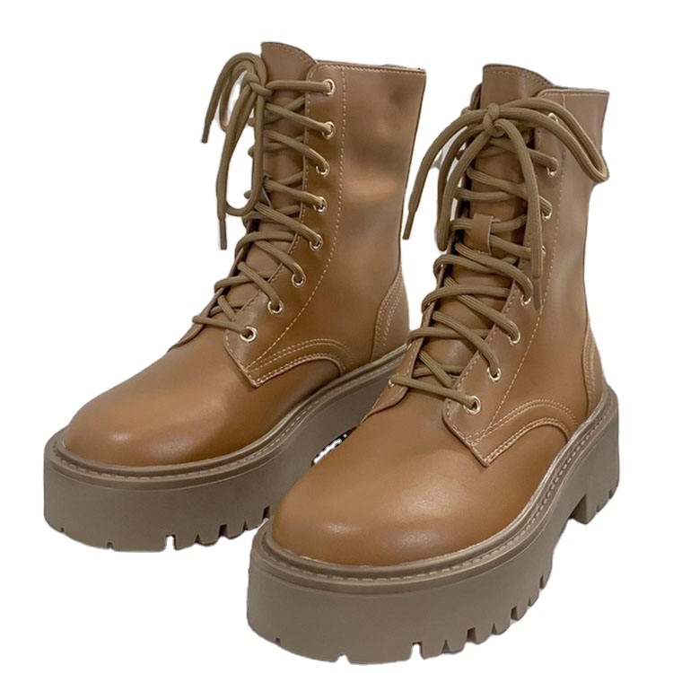 Factory Wholesale Custom standard PU women waterproof boots designer high top boots