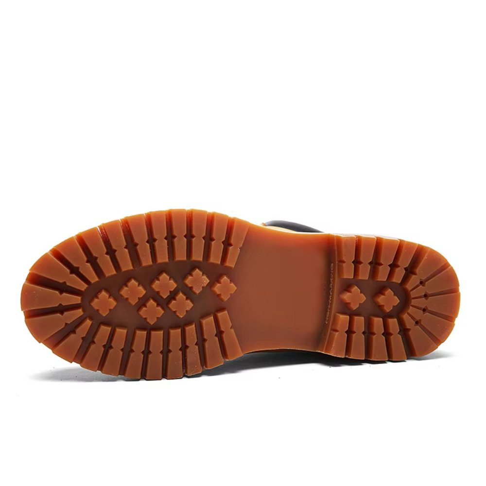 Classic Boots Men's Rhubarb Boots High-top British Tooling Men's Shoes Autumn Waterproof Men's Boots