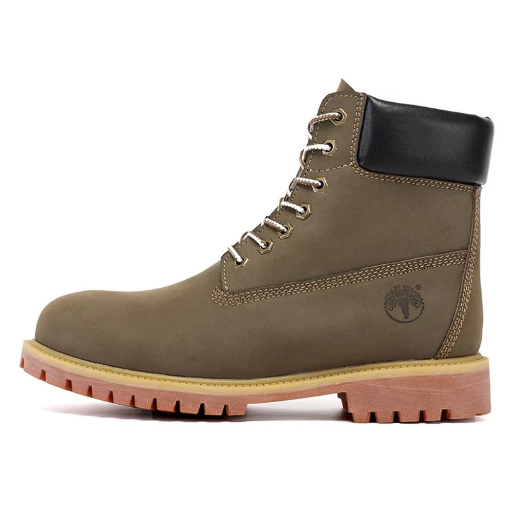 Classic Boots Men's Rhubarb Boots High-top British Tooling Men's Shoes Autumn Waterproof Men's Boots