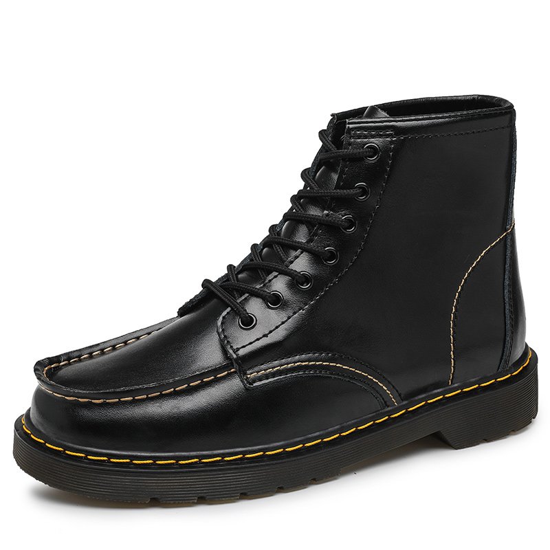 BIYATE Fashionable Durable LACE UP Casual Chelsea Martin Boots For Men