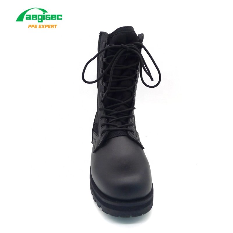 AEGISEC combat tactical boots slip resistant rubber sole safety work boots for men