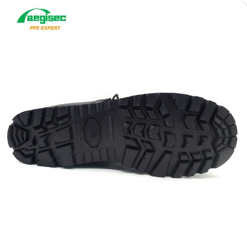 AEGISEC combat tactical boots slip resistant rubber sole safety work boots for men