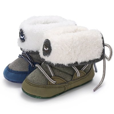 Hao Baby Wholesale New Design 0-1 Years Old Kids Winter Safty High Heel Toddler Boots Shoes