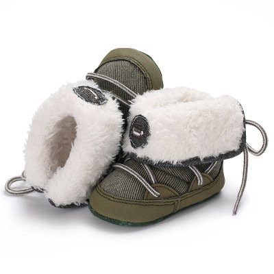 Hao Baby Wholesale New Design 0-1 Years Old Kids Winter Safty High Heel Toddler Boots Shoes