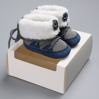 Hao Baby Wholesale New Design 0-1 Years Old Kids Winter Safty High Heel Toddler Boots Shoes
