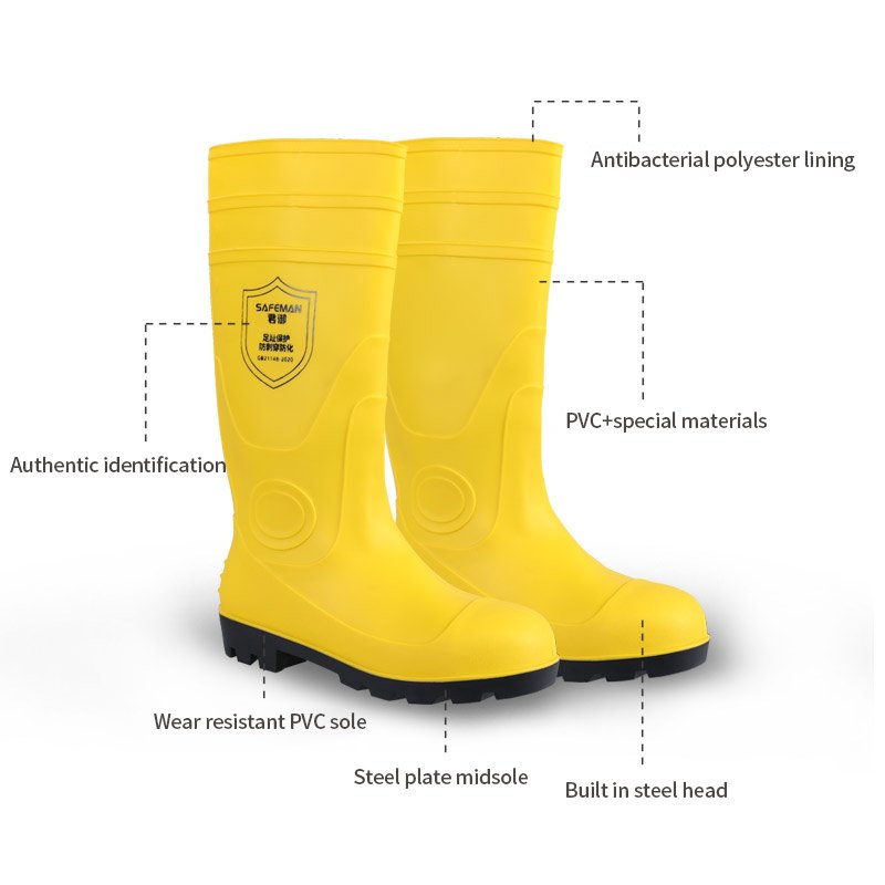SEAMRAY G-XF-02 Safety Boots With Steel Toe Cap High Quality Steel Blue Year Safety Boots Men Winter Heavy Boots Big Size