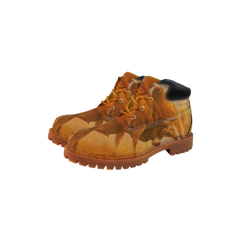 Custom ODM Boots British Style Workwear Men's Shoes Outdoor High-Top Cowhide Worker Boots Ankle Martin Boots