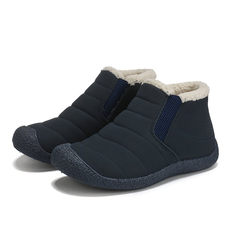 New 2023 winter wholesale high quality cheap snow boots women slip on fur inside warm shoes waterproof chaussures pour femmes