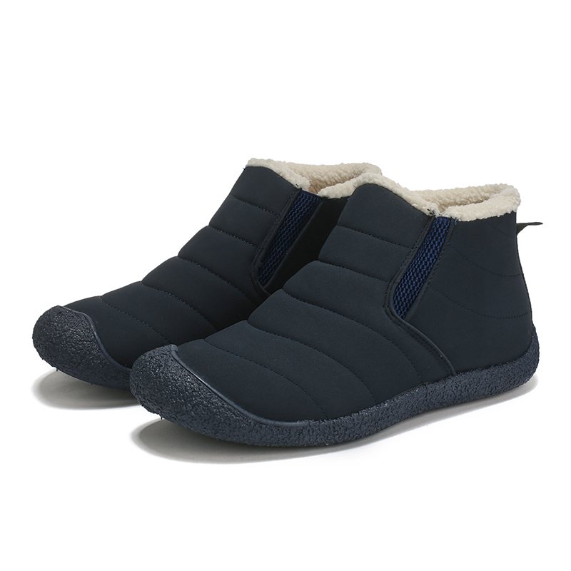 New 2023 winter wholesale high quality cheap snow boots women slip on fur inside warm shoes waterproof chaussures pour femmes