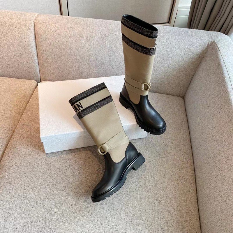 Customized DIY logo 1:1 original taupe technical fabric black calfskin genuine leather CHUKKA boots