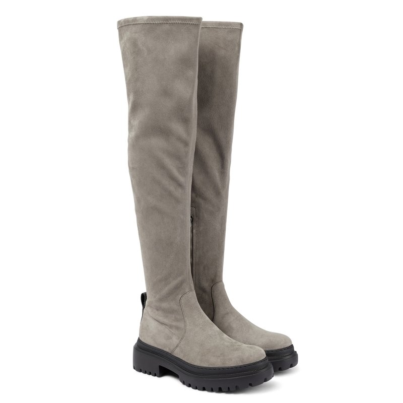 Winter Luxury Designer Boots Women Shoes Leather Platform Flats Knee High Boots Waterproof For Ladies Sock Thigh Snow Boots