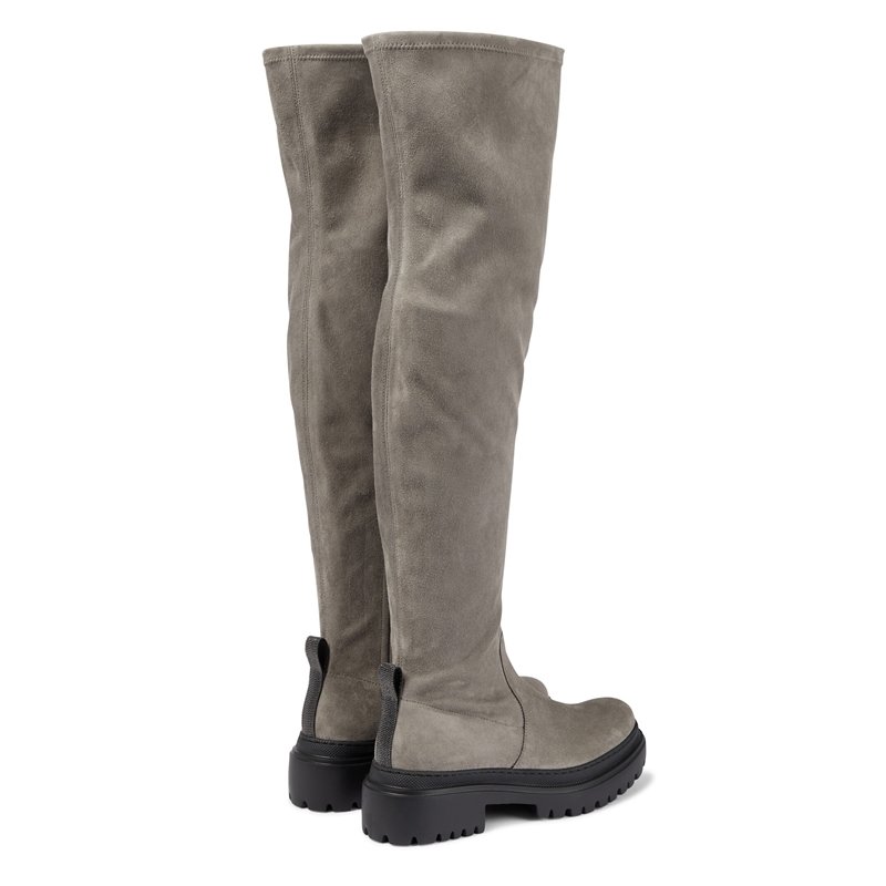 Winter Luxury Designer Boots Women Shoes Leather Platform Flats Knee High Boots Waterproof For Ladies Sock Thigh Snow Boots