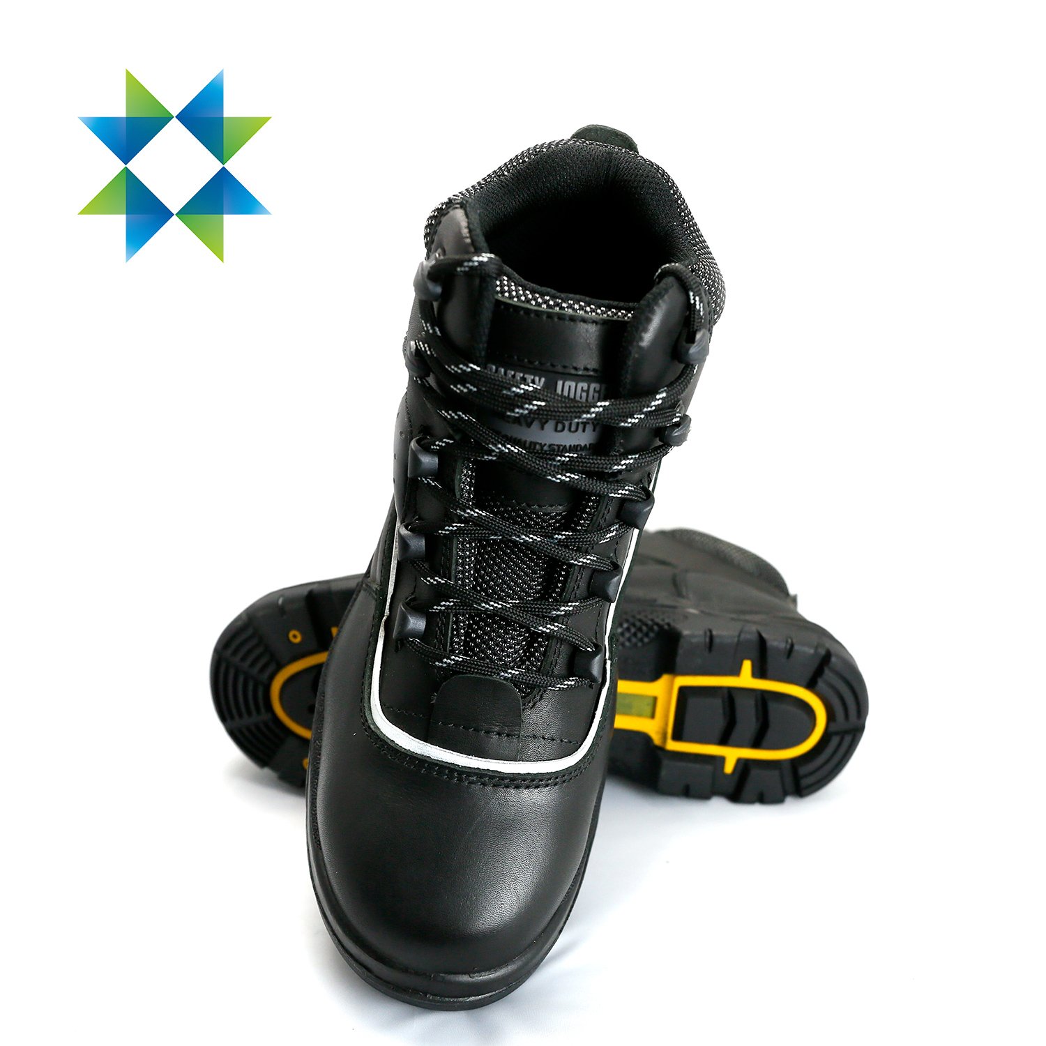 SKPURE SELEN industrial level protection rubber PU sole leather upper safety shoes safety yellow boots