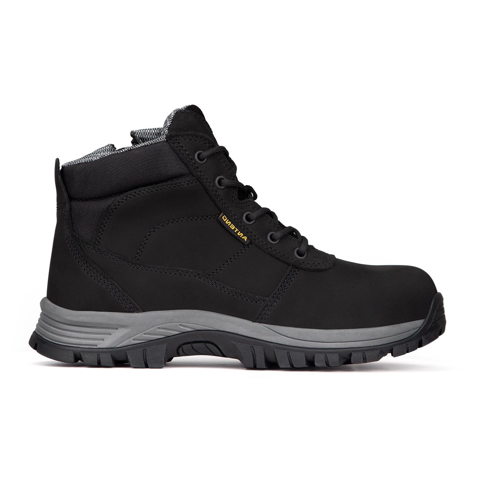 HIGH QUALITY Nubuck leather upper Twill Mesh hiking shoes work boots safety boots