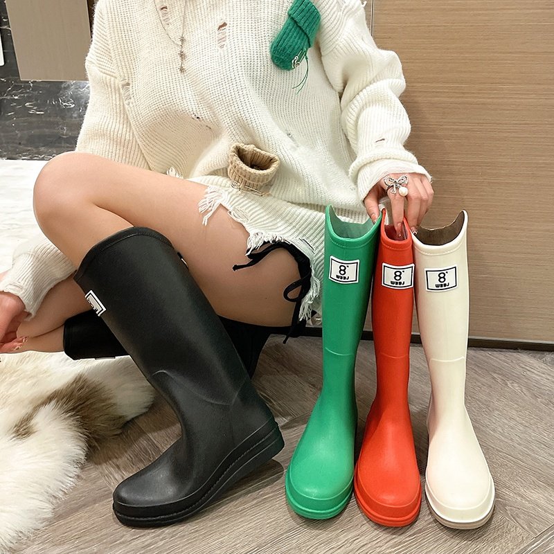 Newest Women knee-high rain boots casual EVA outdoor female snow boots women waterproof and windproof fashion boots