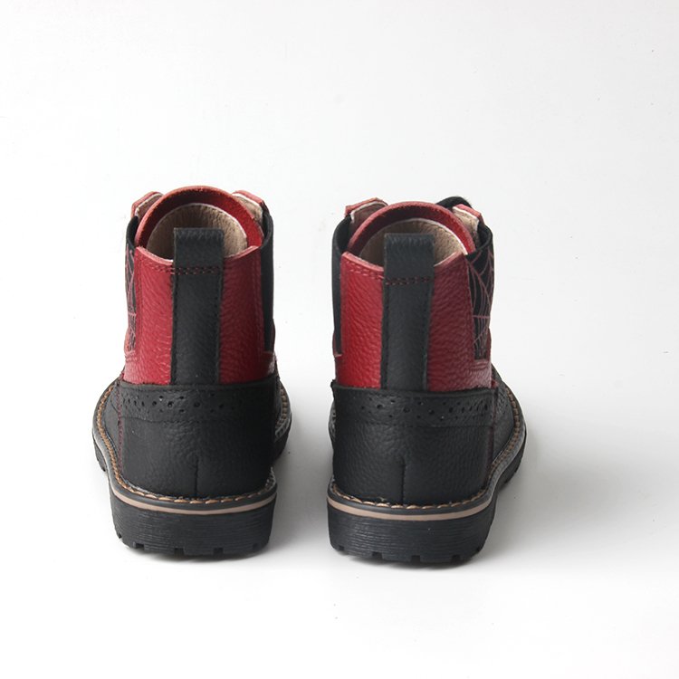 BEIBEIHAPPY Wholesale Hot Style Kids Boys Girls Booties Hard Sole Genuine Leather Vintage Children Kids Boots For Outdoor