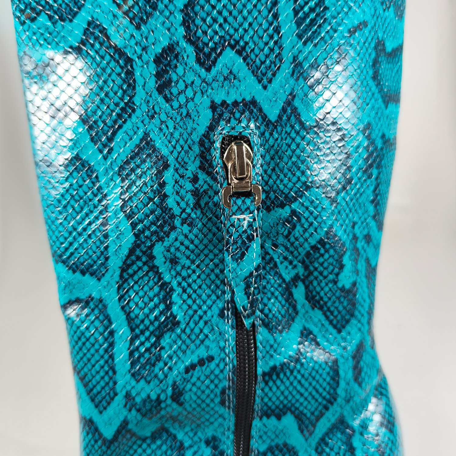 2023 Spring Autumn Winter Women's High Heel Boots Women Shoes Ladies Wide Calf Solid and Snake Knee High Boots